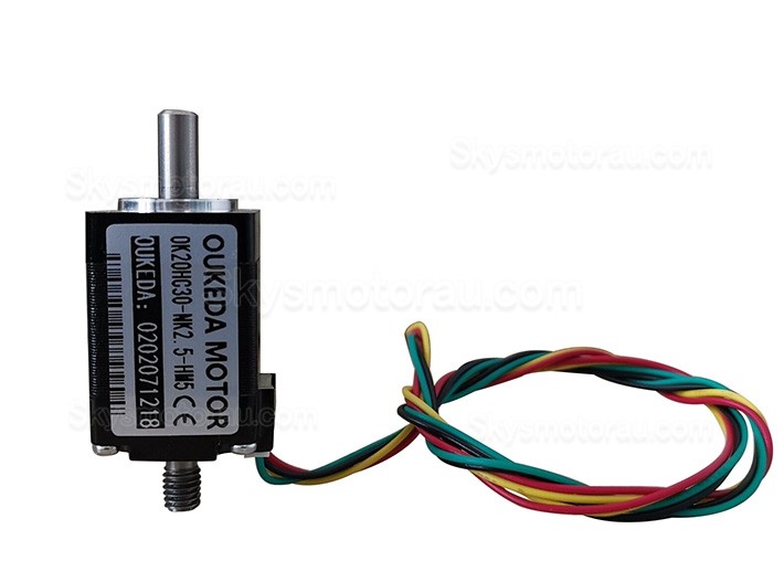 Oukeda OK20HC30-NK2.5-HM5 NEMA8 Hollow Shaft Stepper Motor 1.8Ncm 0.6A 1.8 Deg 4Wires